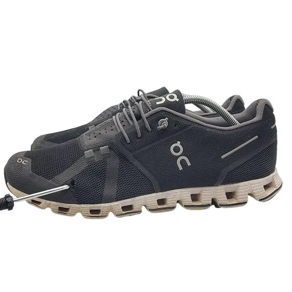 On Cloud Mens 11.5 Running Shoes Black Comfort Breathable Lightweight