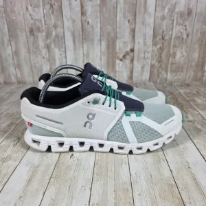 On‎ Cloud Running Shoes Lightweight Athletic Sneakers White Green US 9