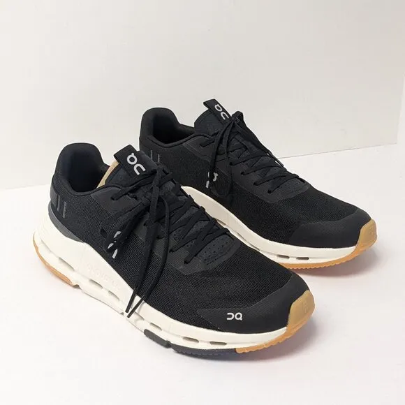 On Cloudnova Form 2 Running Shoes, Black, Men's 11