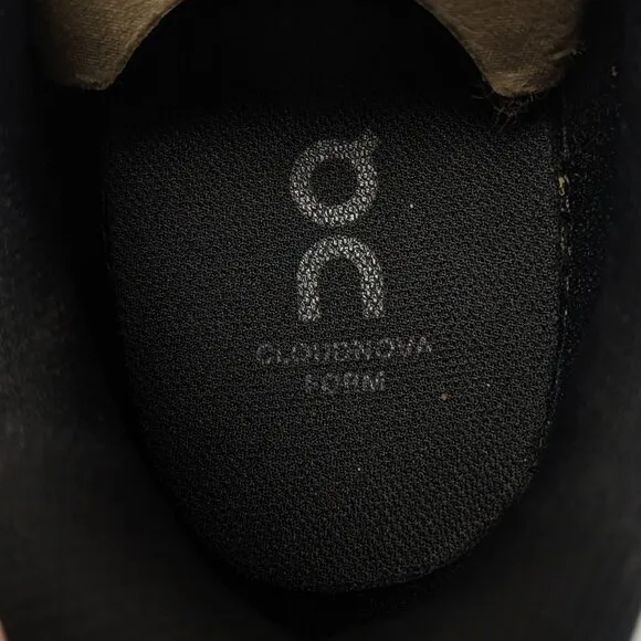 On Cloudnova Form 2 Running Shoes, Black, Men's 11