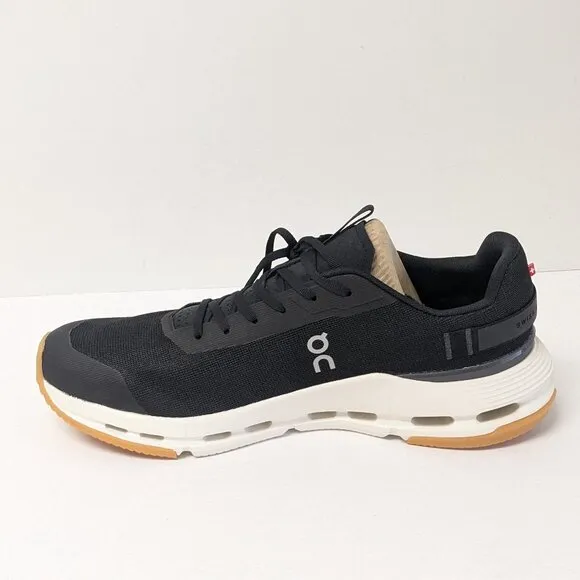 On Cloudnova Form 2 Running Shoes, Black, Men's 11