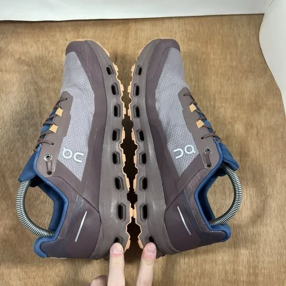 On Cloudvista Women Size 11 Waterproof Zinc/Grape Lightweight / 74.98057