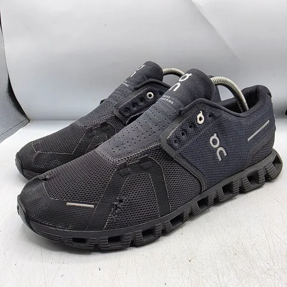 On Running Cloud 5 Mens 10.5 Black Athletic Shoes Walking Outdoors Lightweight