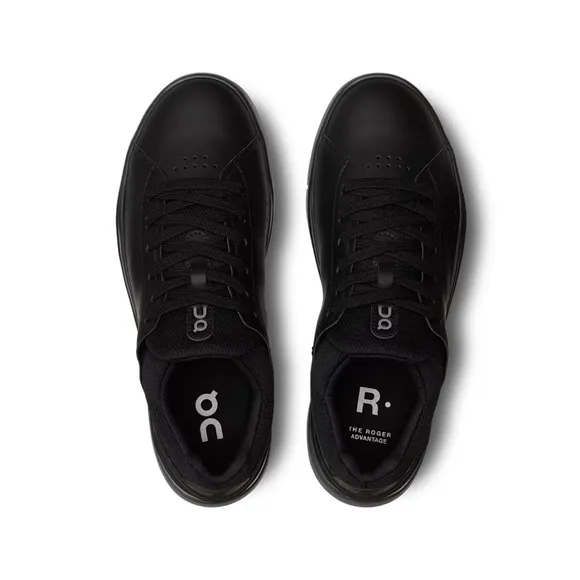 On Running Cloud Womens All Black THE ROGER Advantage Sneakers/Shoes | NEW/NIB🖤