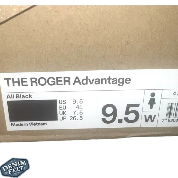 On Running Cloud Womens All Black THE ROGER Advantage Sneakers/Shoes | NEW/NIB🖤