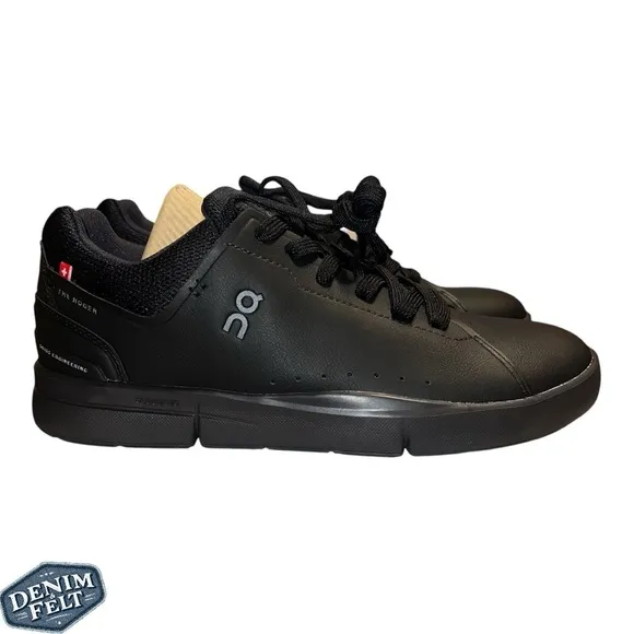 On Running Cloud Womens All Black THE ROGER Advantage Sneakers/Shoes | NEW/NIB🖤