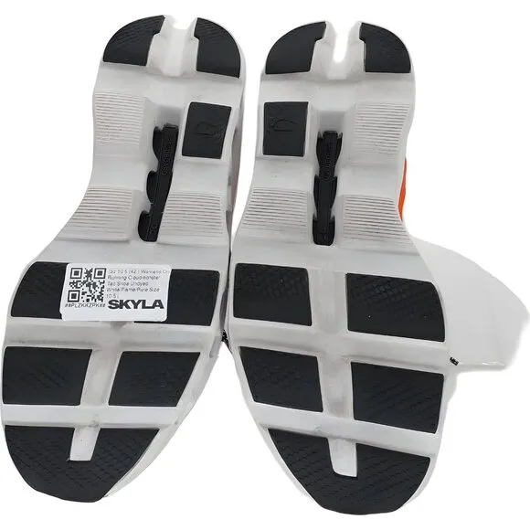 On Running Cloudmonster Women's Shoes White/Flame Size 10.5