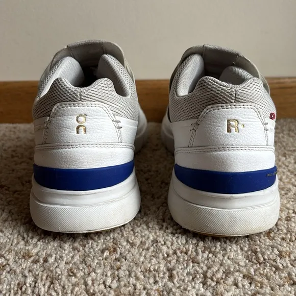 On Running Men’s The Roger Centre Court White Indigo Sneakers Shoes Cloudtec