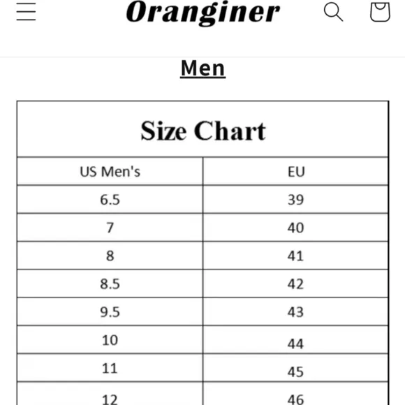 Oranginer Men's Barefoot Shoes  Minimalist Cross Training Size 45 (US 11)