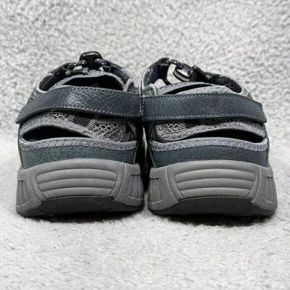 Orthofeet Alpine Mens Size 11 X-Wide Fisherman Sandals Shoes Gray Leather 598