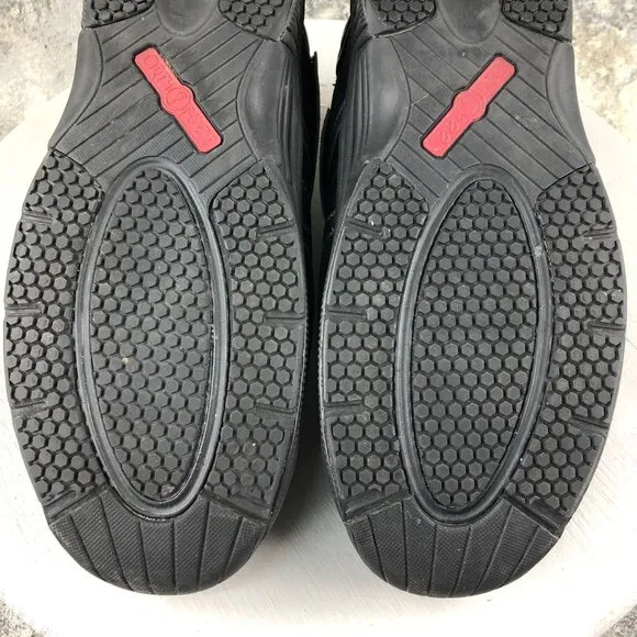 OrthoFeet Men's Size 13 2E WIDE Monterey Bay Black Breathable Lace-Up Sneakers