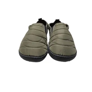Ozark Trail Men's Puffer Quilted Olive Green Comfort Slip On Slippers Size 11-12