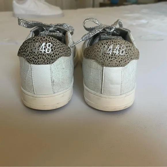 P448 John iridescent animal print leather sneaker made in Italy size 40