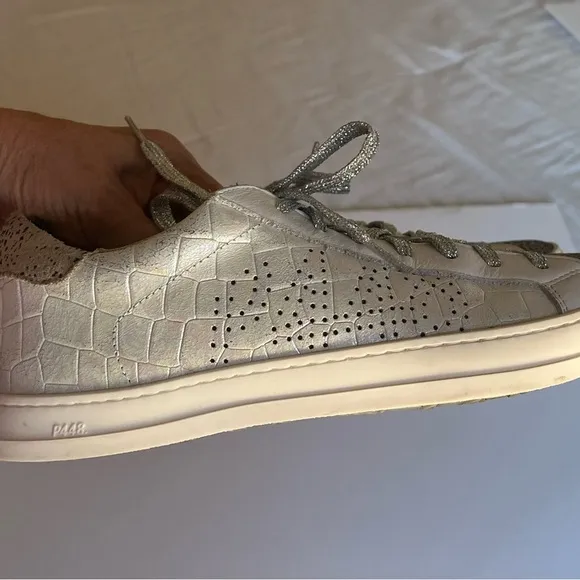 P448 John iridescent animal print leather sneaker made in Italy size 40