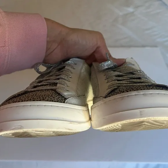 P448 John iridescent animal print leather sneaker made in Italy size 40