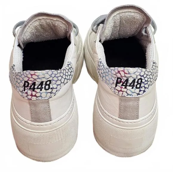 P448 Shoes Women Size 37 / 7 US Thea Platform Lace Up Leather Casual  Sneakers