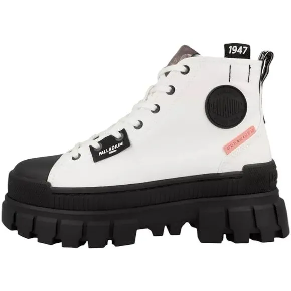 Palladium Revolt Hi TX Star White Platform Shoes - 9 - Great Condition