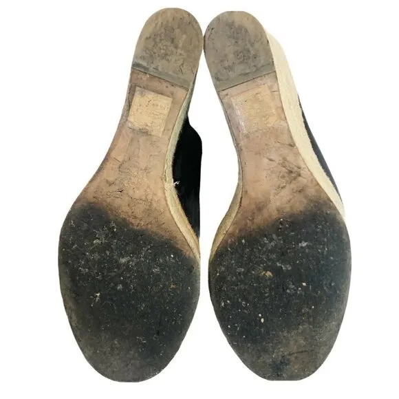 PALOMA BARCELO Blue Leather Espadrille Sandals 9.5