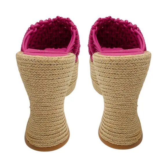 Paloma Barcelo Pink Salma Espadrille Platform Sandals