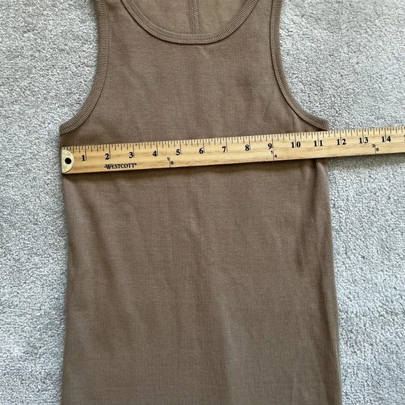 PAM &amp; GELA RIB TANK MIDI DRESS SIZE SMALL SOPHISTICATED MINIMALIST MODERN