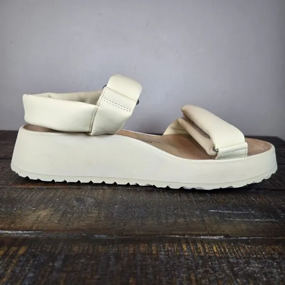 Papillio Theda Ecru Womens 9 Mens 7 EU 40 Narrow Platform Sandals Yellow