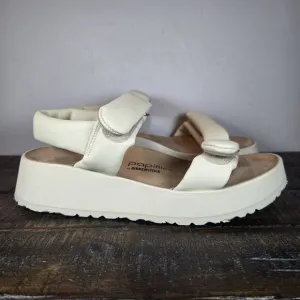Papillio Theda Ecru Womens 9 Mens 7 EU 40 Narrow Platform Sandals Yellow