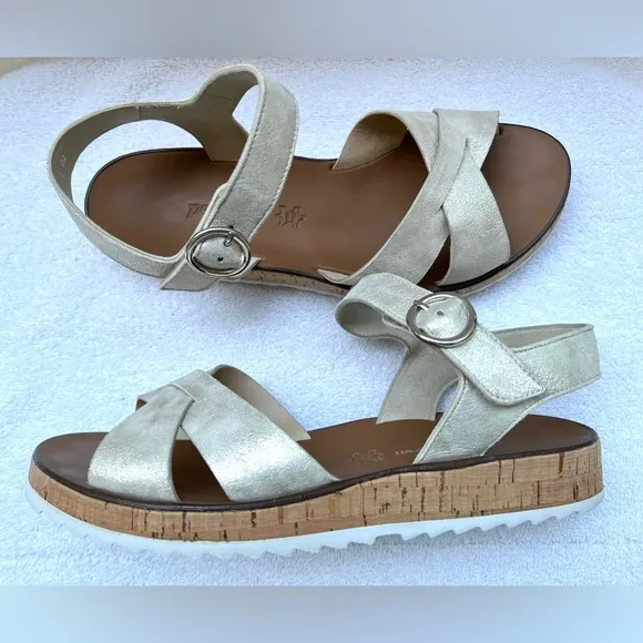 PAUL GREEN Christine Sandal In AnticMineral - 7