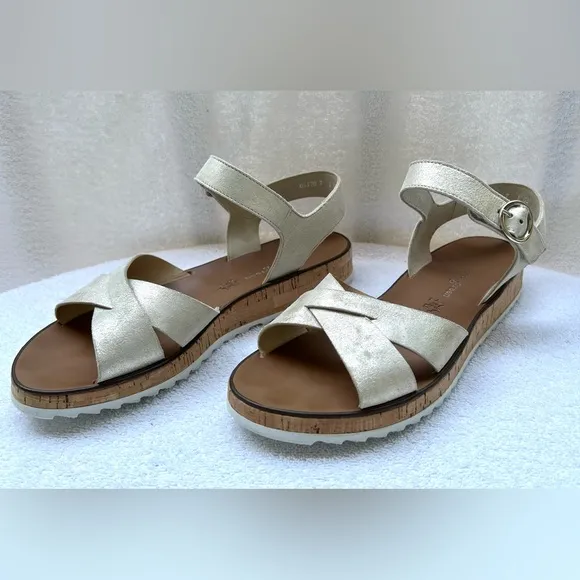 PAUL GREEN Christine Sandal In AnticMineral - 7