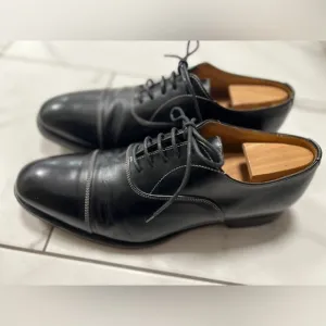 Peal &amp; Co 10.5D Beautiful Captoe Black