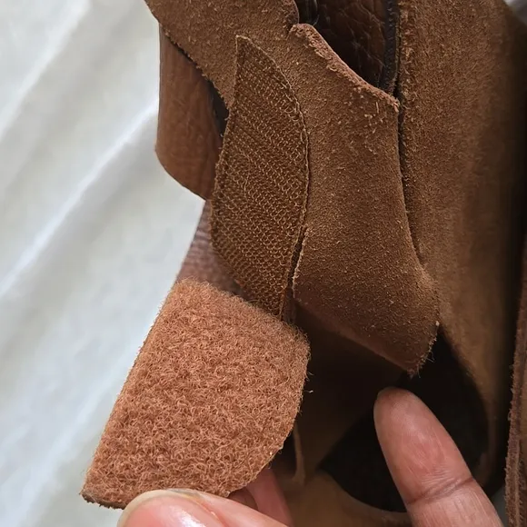 Pedro Garcia Brown Suede Strappy Wedges Boho Bohemian Western Summer Shoes