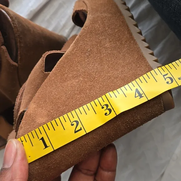 Pedro Garcia Brown Suede Strappy Wedges Boho Bohemian Western Summer Shoes