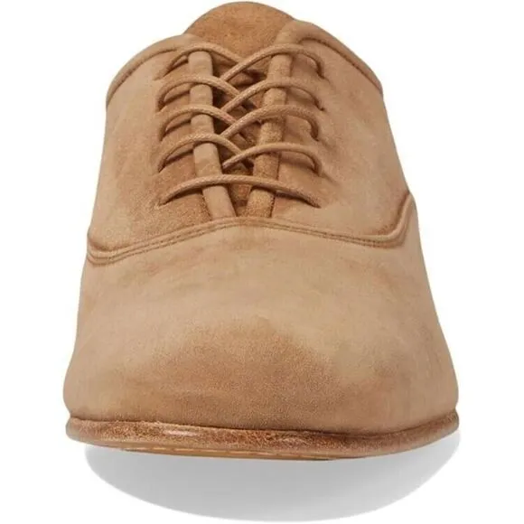 Pedro Garcia Gerti Oxford Women's EU 40 Biscuit Leather Almond Toe Shoes ZPO920