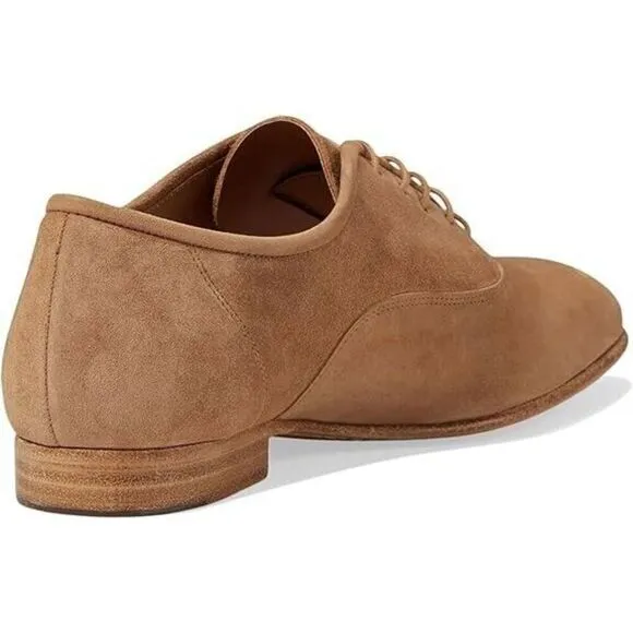 Pedro Garcia Gerti Oxford Women's EU 40 Biscuit Leather Almond Toe Shoes ZPO920