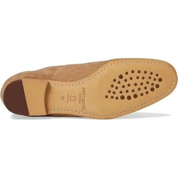 Pedro Garcia Gerti Oxford Women's EU 40 Biscuit Leather Almond Toe Shoes ZPO920