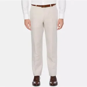 Perry Ellis Men's Beige Linen/Cotton Classic Modern Fit Dress Pants Size 40x30
