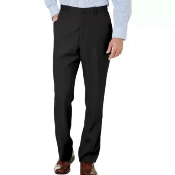 Perry Ellis Men's Black Modern Fit Stretch Suit Dress Pants 36Wx32L