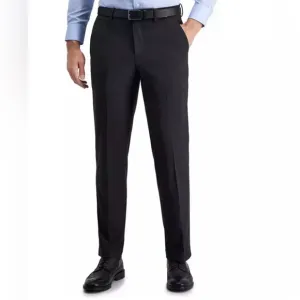 Perry Ellis Men's Modern-Fit Grey Mini Check Suit Dress Pants 36Wx32L