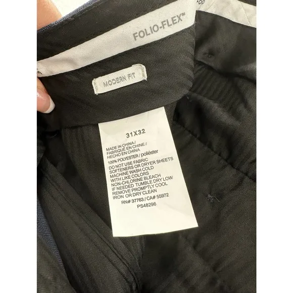Perry Ellis Portfolio, Men's Modern-Fit Performance Dress Pants, 31x32