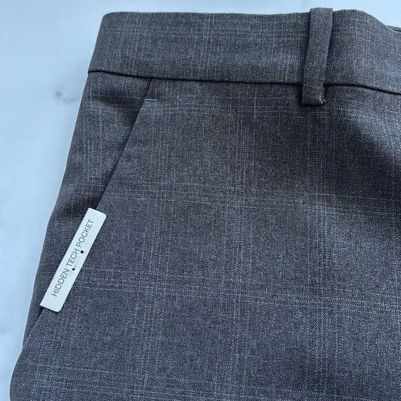 Perry Ellis Portfolio Modern Slim Fit Charcoal Heather Dress Pants Size 34