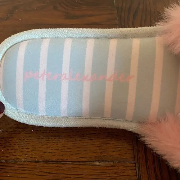 Peter Alexander Fluffy Slide On Slippers US 9/10