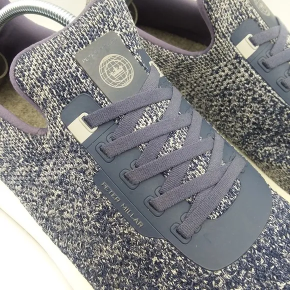 Peter Millar Hyperlight Apollo Knit Sneakers Lightweight Comfort Shoes Blue 14