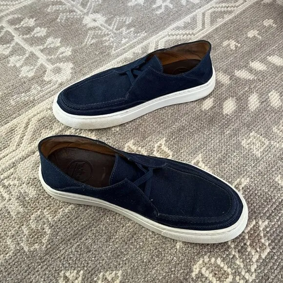 Peter Millar Seaside Breeze Slip-On canvas shoes navy 9
