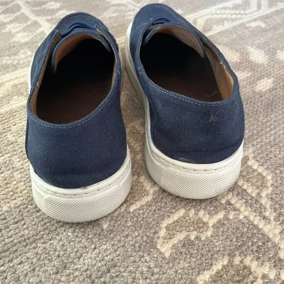Peter Millar Seaside Breeze Slip-On canvas shoes navy 9