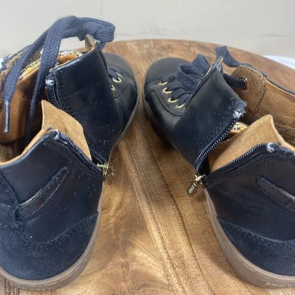 Pikolinos Lagos Bootie Womens Black Gum Size 7.5 Leather Bootie Zip Up Shoes