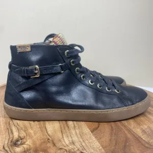 Pikolinos Lagos Bootie Womens Black Gum Size 7.5 Leather Bootie Zip Up Shoes