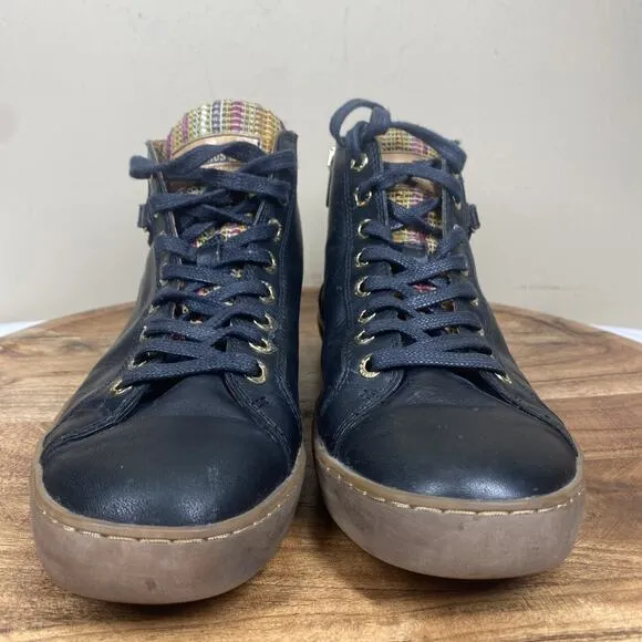Pikolinos Lagos Bootie Womens Black Gum Size 7.5 Leather Bootie Zip Up Shoes