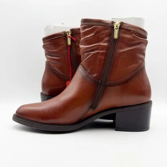 PIKOLINOS Womens Bacarot Ankle Boots EU 40 US 9-9.5 Brown Leather W2D-8891C1 NIB