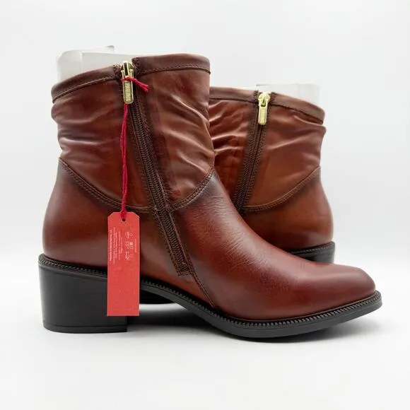 PIKOLINOS Womens Bacarot Ankle Boots EU 40 US 9-9.5 Brown Leather W2D-8891C1 NIB