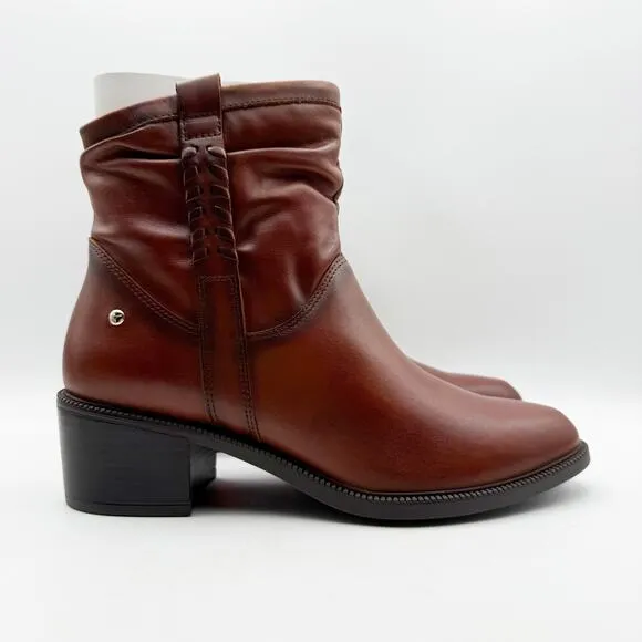 PIKOLINOS Womens Bacarot Ankle Boots EU 40 US 9-9.5 Brown Leather W2D-8891C1 NIB