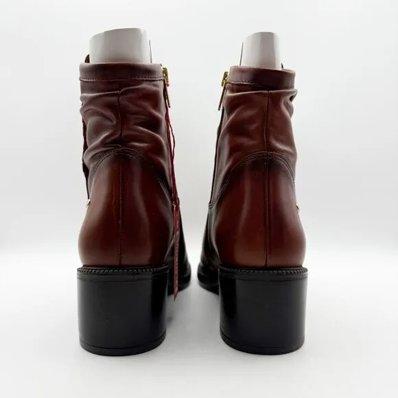 PIKOLINOS Womens Bacarot Ankle Boots EU 40 US 9-9.5 Brown Leather W2D-8891C1 NIB